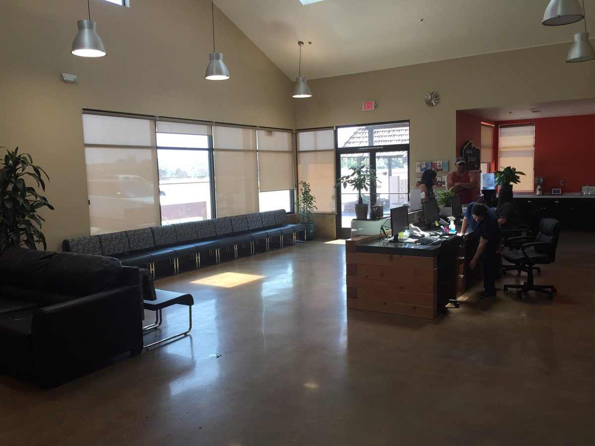 Lobby of Kingsburg Veterinary Clinic