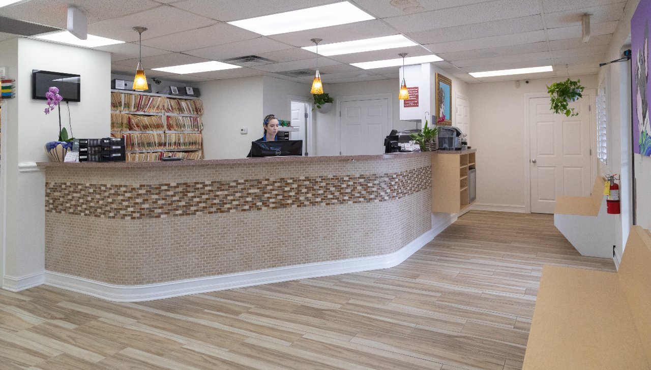 Receptionist area at The Animalife Veterinary Center