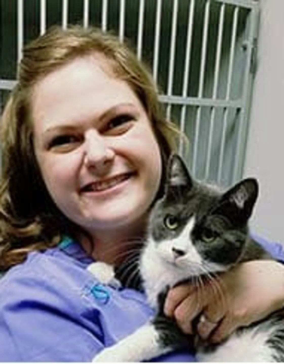 Sarah - RVT holding a black and white cat at Animal Care Clinic West & Metro Cat Hospital Sarah - RVT holding a black and white cat at Animal Care Clinic West & Metro Cat Hospital