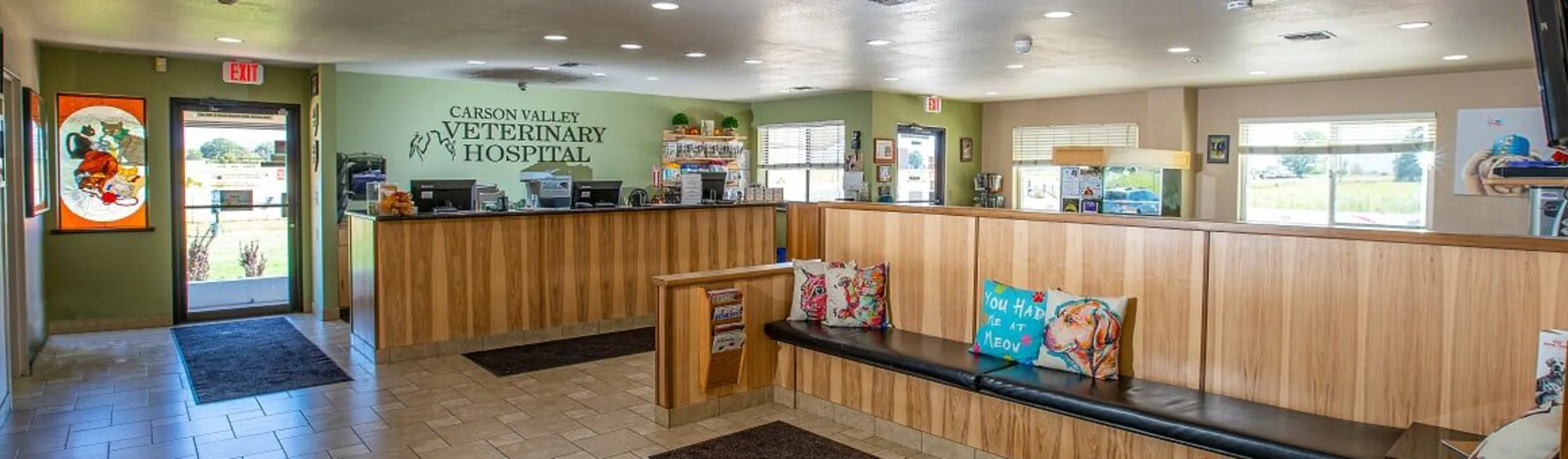 Carson Valley Veterinary Hospital lobby