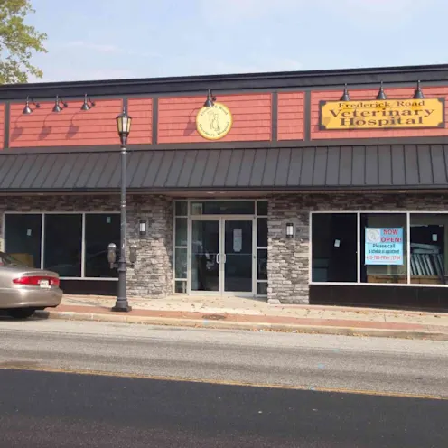 Exterior view of Frederick Road Veterinary Hospital Exterior view of Frederick Road Veterinary Hospital