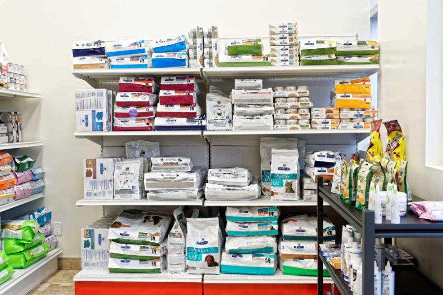  Animal Food Shelves at Sherwood Veterinary Clinic