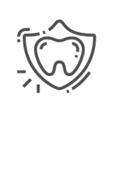 Line Art Icon Dentistry Tooth Shield