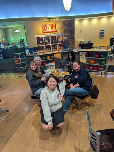 Staff Members at a Bowling Bonding Event
