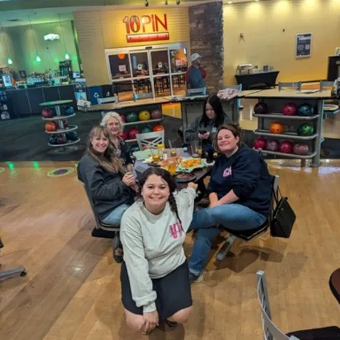 Staff Members at a Bowling Bonding Event Staff Members at a Bowling Bonding Event