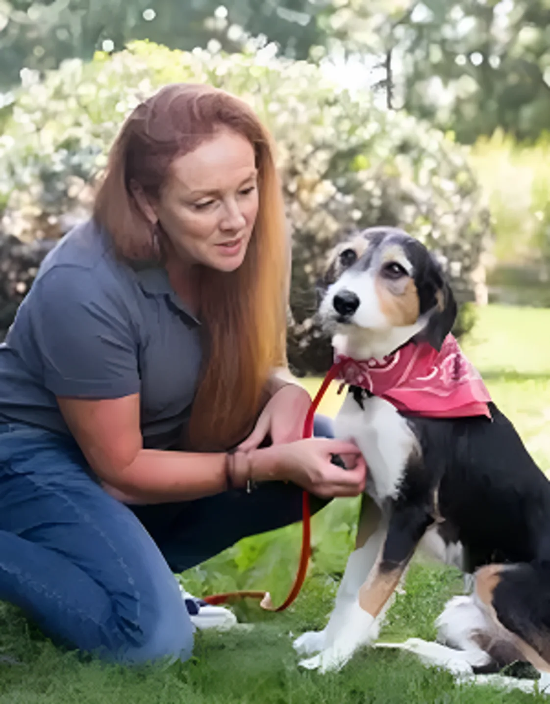Allison Fritscher and dog Allison Fritscher and dog