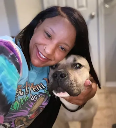 Ashlei and dog Ashlei and dog