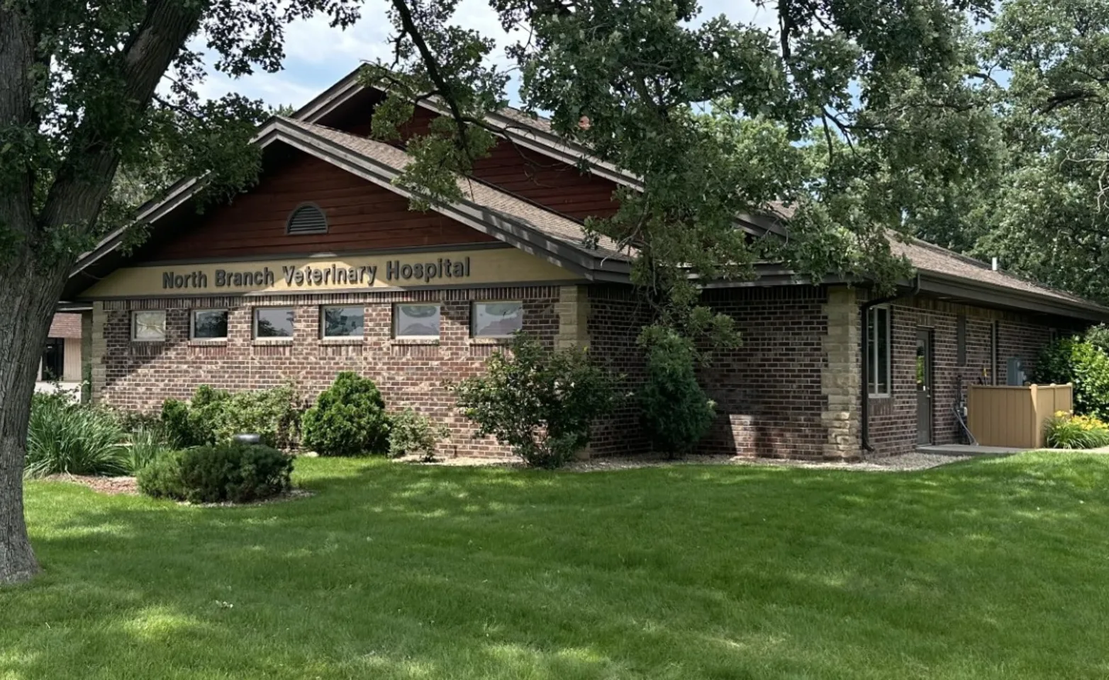 North Branch Veterinary Hospital building exterior North Branch Veterinary Hospital building exterior