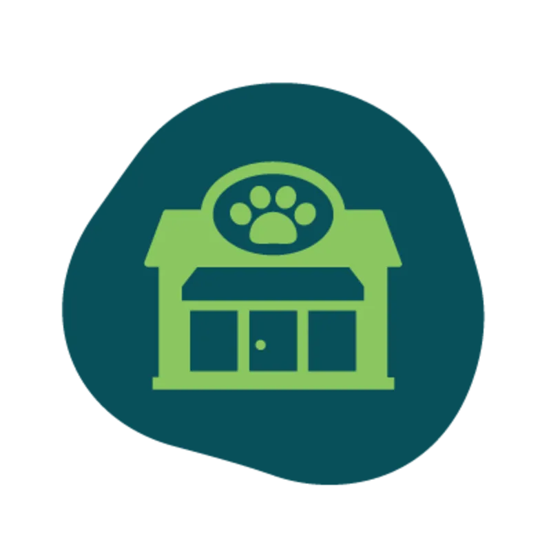Icon of veterinary hospital Icon of veterinary hospital