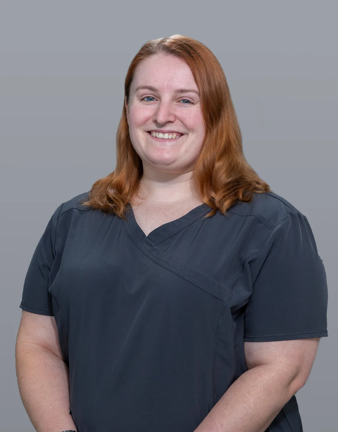 Dr. Courtney Schiller with a dog Dr. Courtney Schiller with a dog
