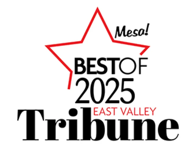 Mesa Tribune East Valley Best Pet Services 2025 Award Logo Mesa Tribune East Valley Best Pet Services 2025 Award Logo