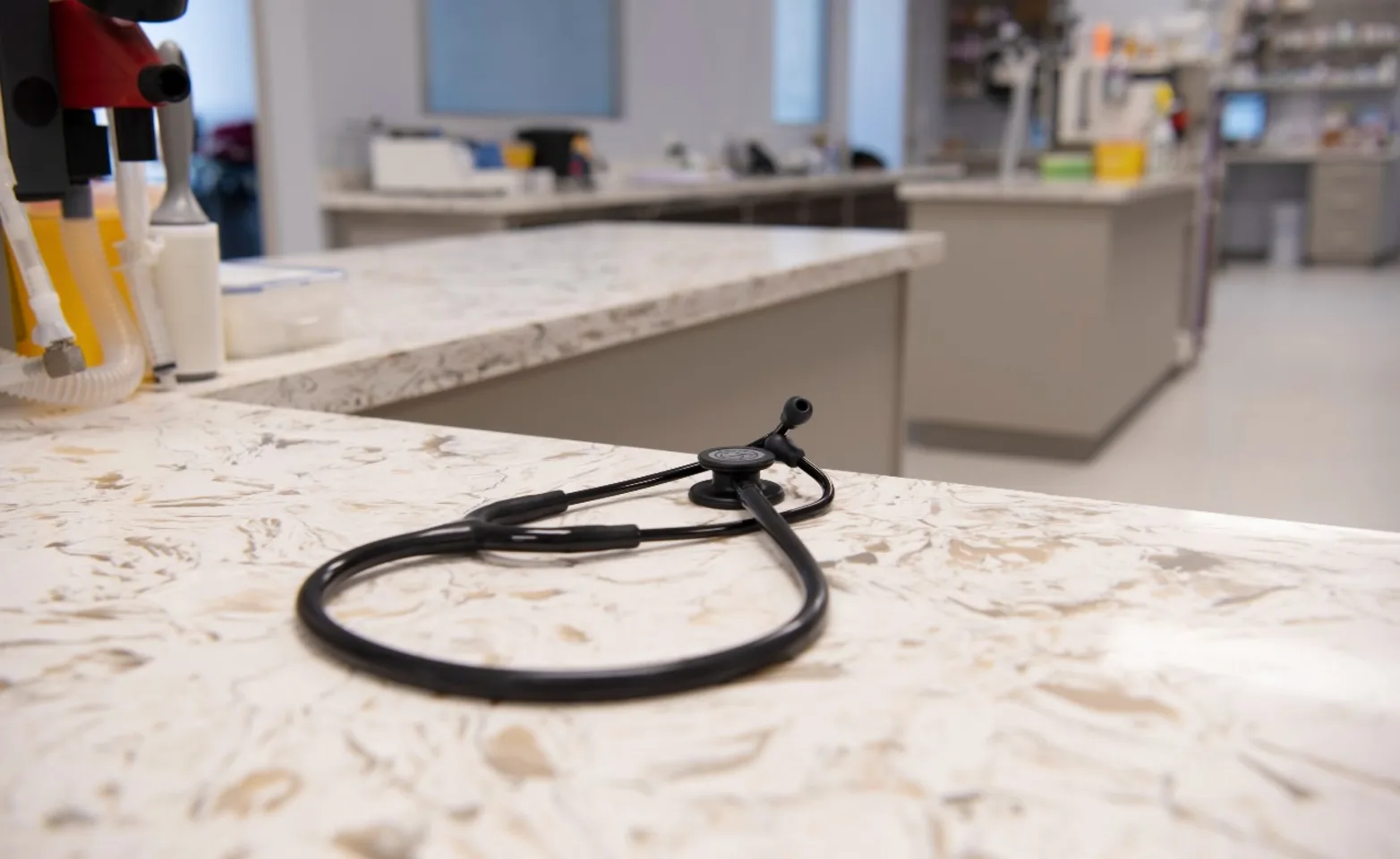 Stethoscope on table Stethoscope on table