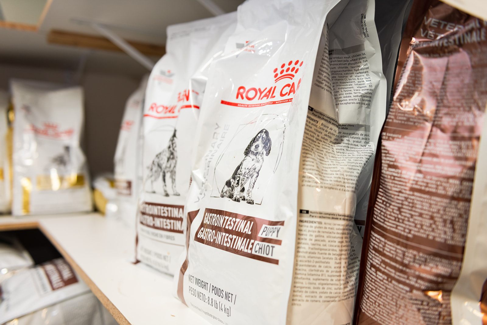 Dog food for sale at The Valley Veterinary Hospital