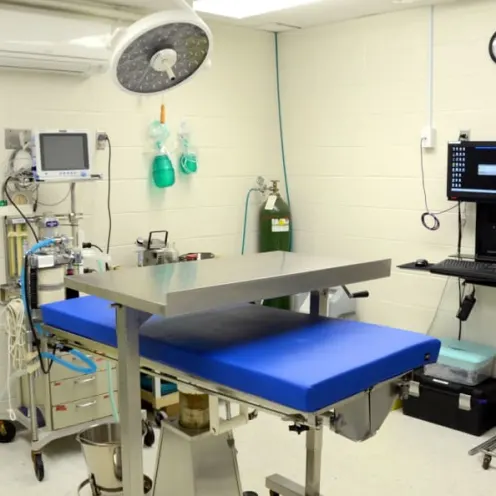 Oak Knoll Animal Hospital operating table and equipment