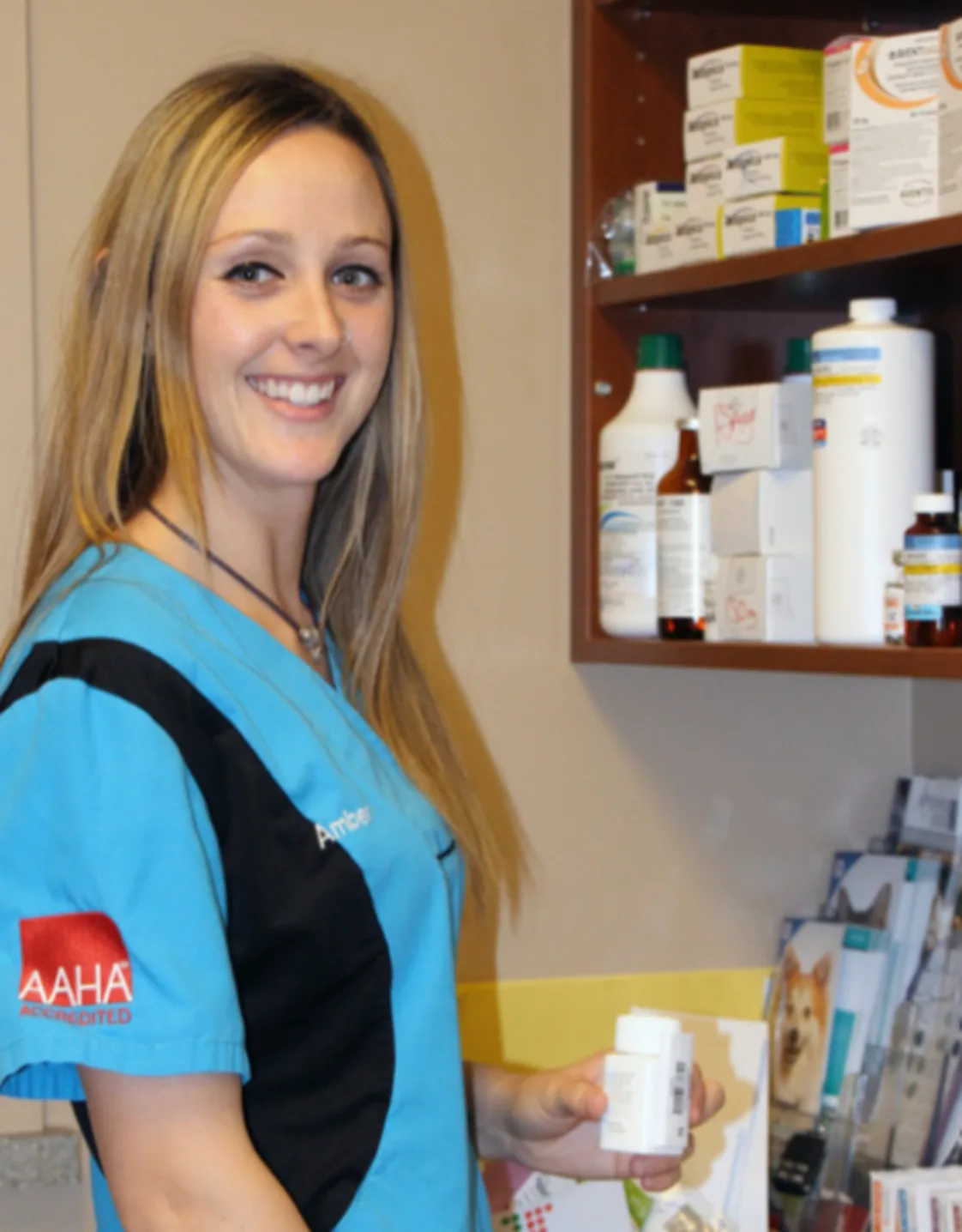 Photo of Exam Room Assistant Amber. Photo of Exam Room Assistant Amber.