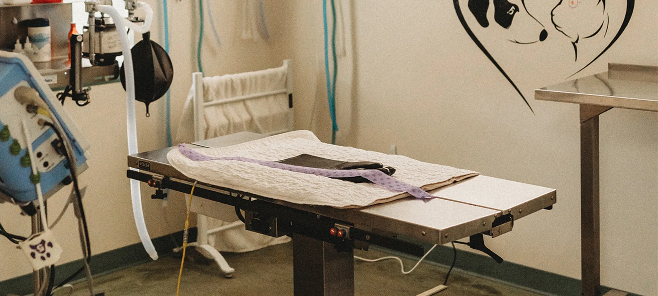 An operating table An operating table