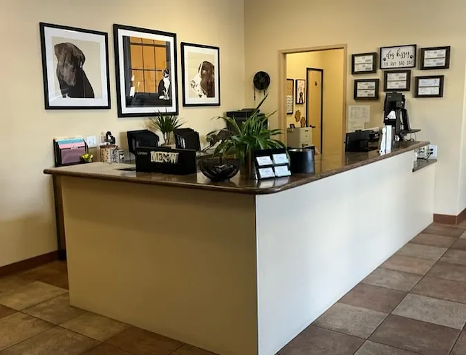 Front desk at Arroyo Veterinary Center Front desk at Arroyo Veterinary Center