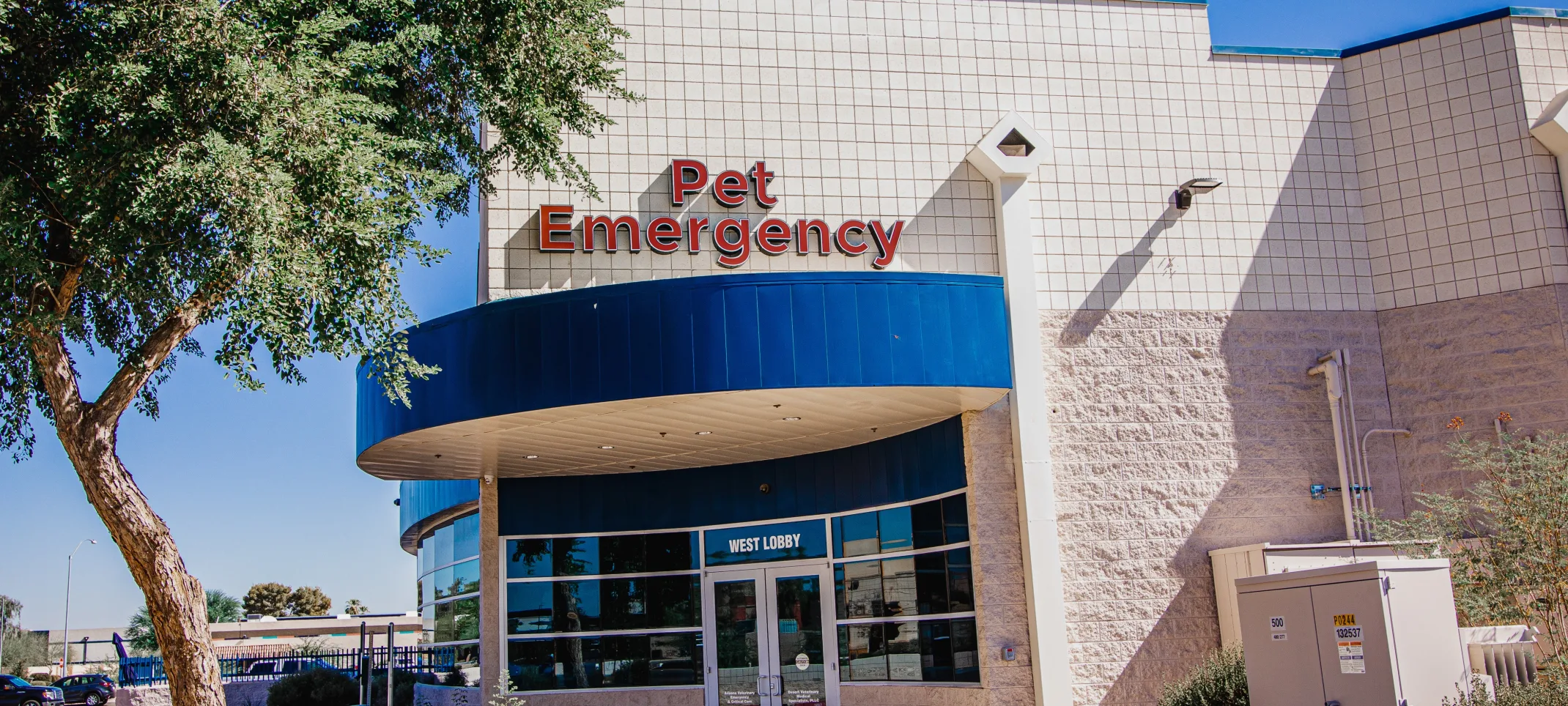 The ER Entrance at AVECCC's Peoria, AZ Location