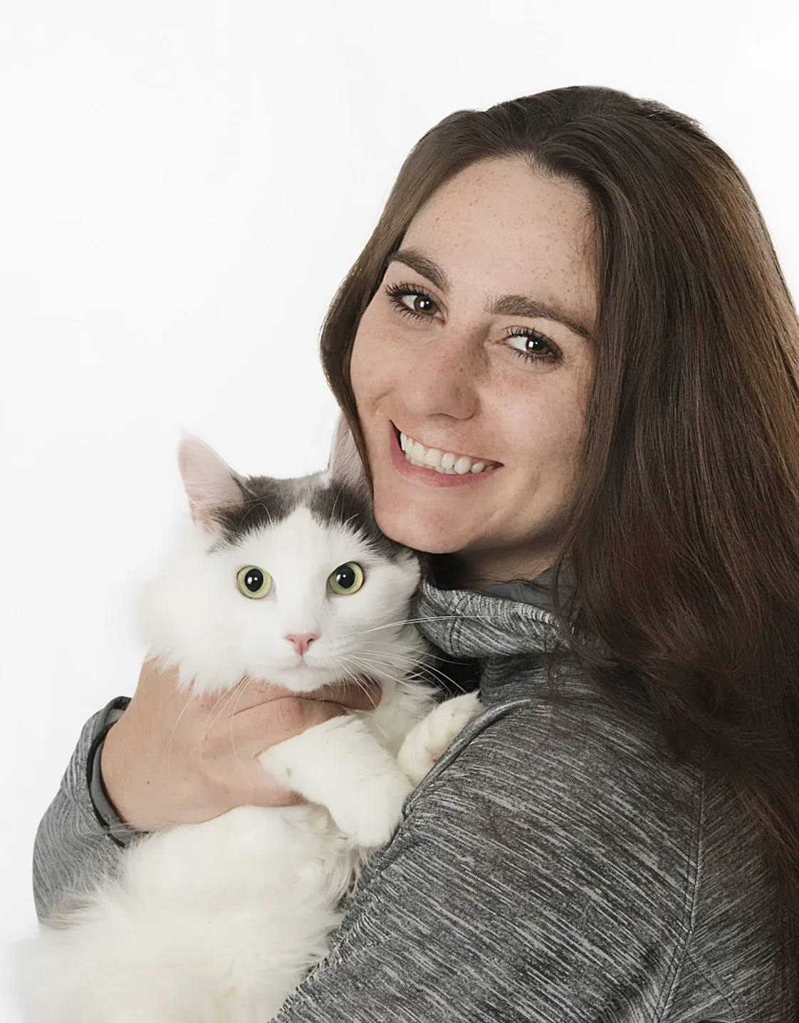 Maegan with cat Maegan with cat