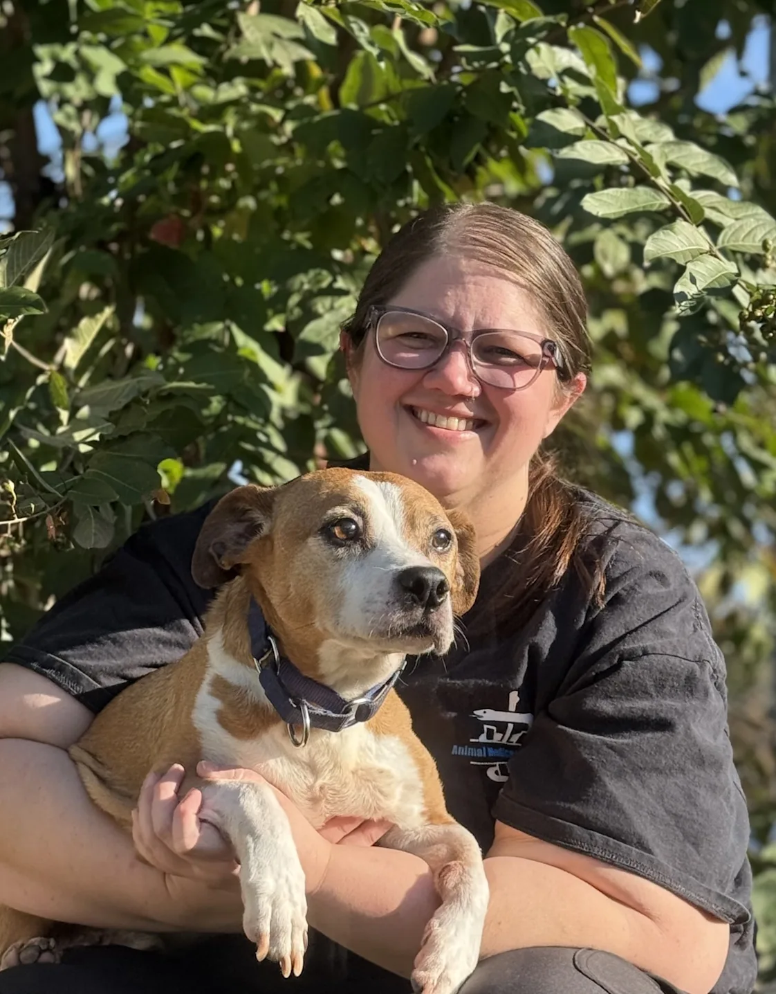 Jess holding black cat Jess holding black cat