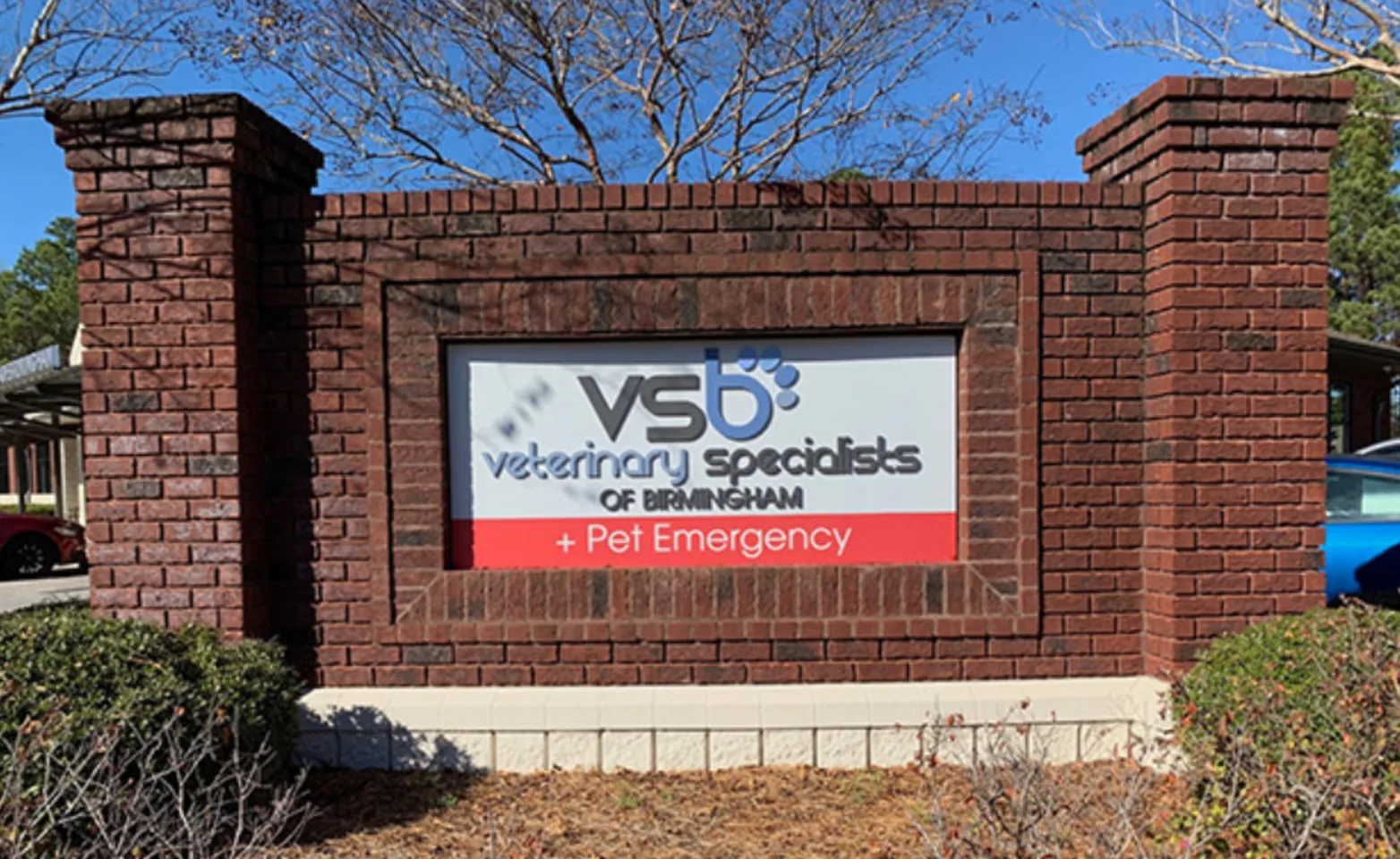 Exterior Sign of Veterinary Specialists of Birmingham Exterior Sign of Veterinary Specialists of Birmingham
