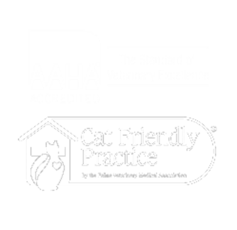 American Animal Hospital Association and Cat Friendly Practice Logo American Animal Hospital Association and Cat Friendly Practice Logo