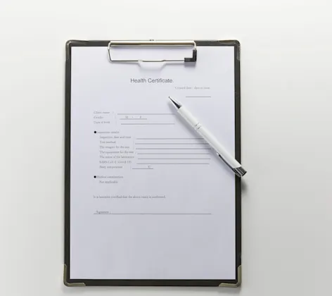 Health Certificate Health Certificate