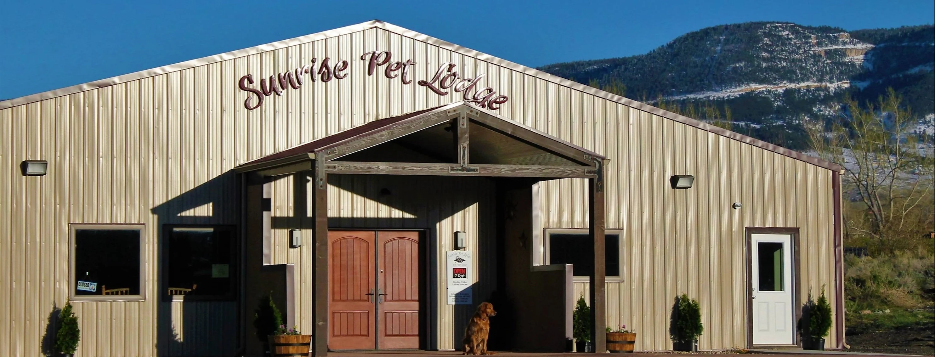exterior of Sunrise Pet Lodge exterior of Sunrise Pet Lodge