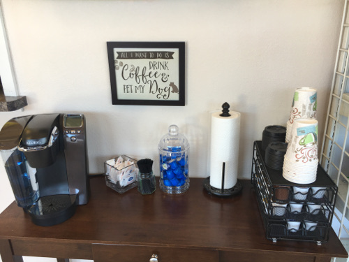 Coffee Cart Area at Brentwood Veterinary Hospital