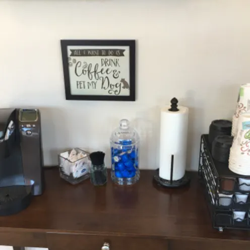 Coffee Cart Area at Brentwood Veterinary Hospital