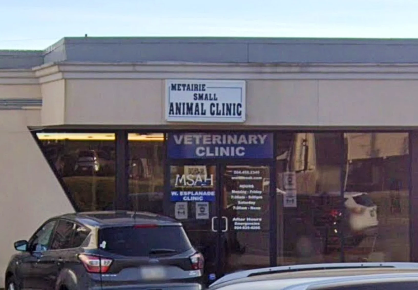 Metairie Small Animal Hospital (MSAH) - West Esplanade Clinic Exterior Metairie Small Animal Hospital (MSAH) - West Esplanade Clinic Exterior