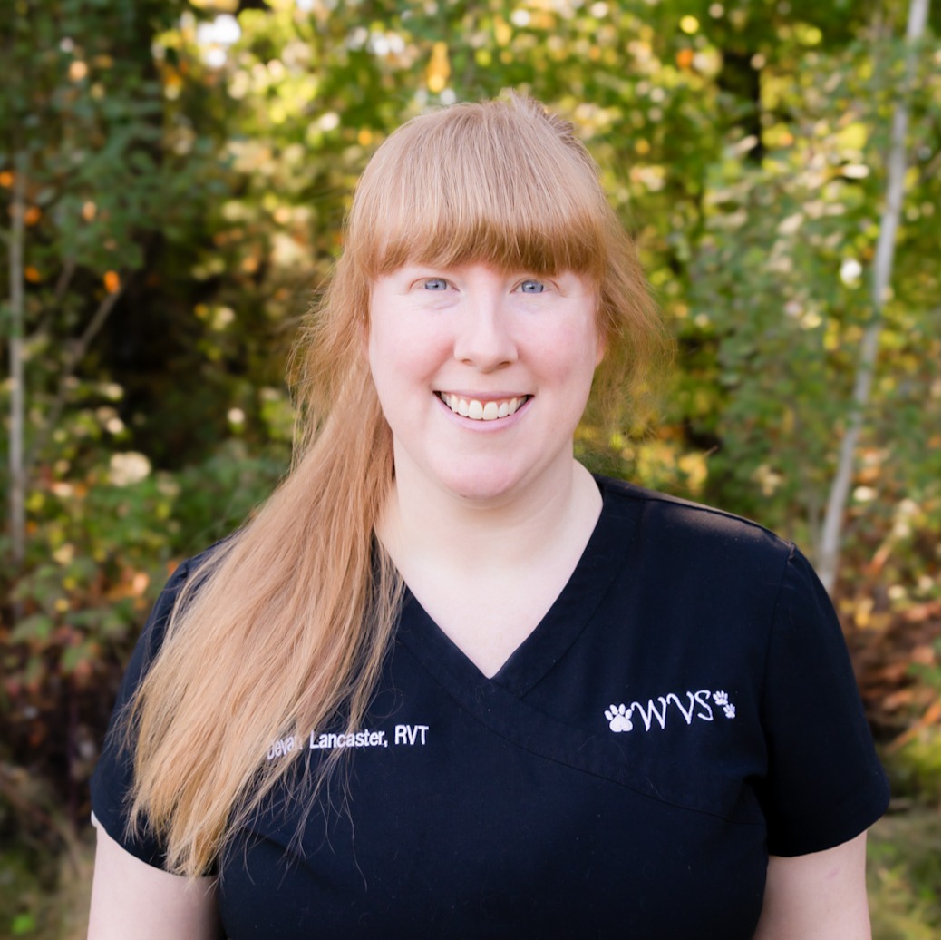 Devan Lancaster in her scrubs