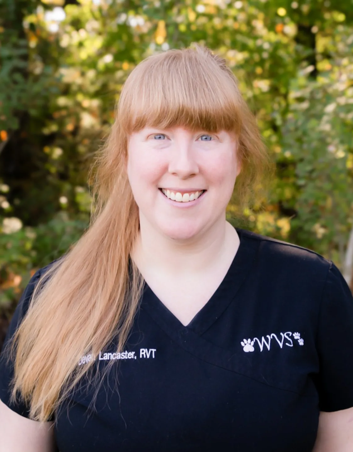 Devan Lancaster in her scrubs Devan Lancaster in her scrubs