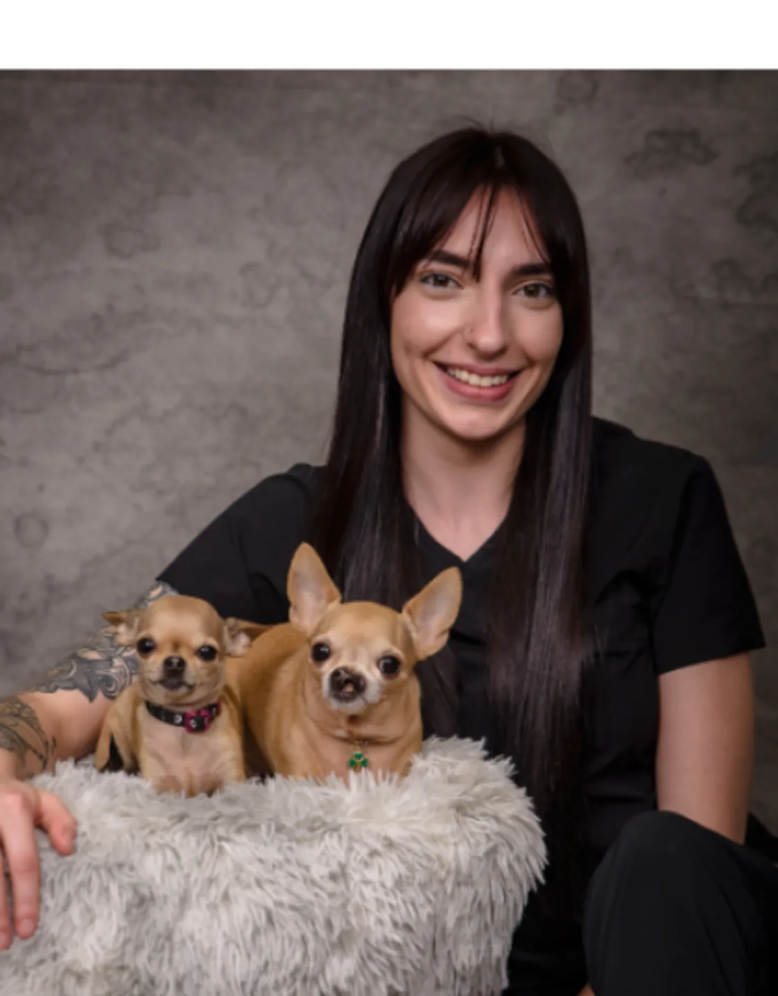 Kierra Janveau and chihuahuas lucky and monkey Kierra Janveau and chihuahuas lucky and monkey