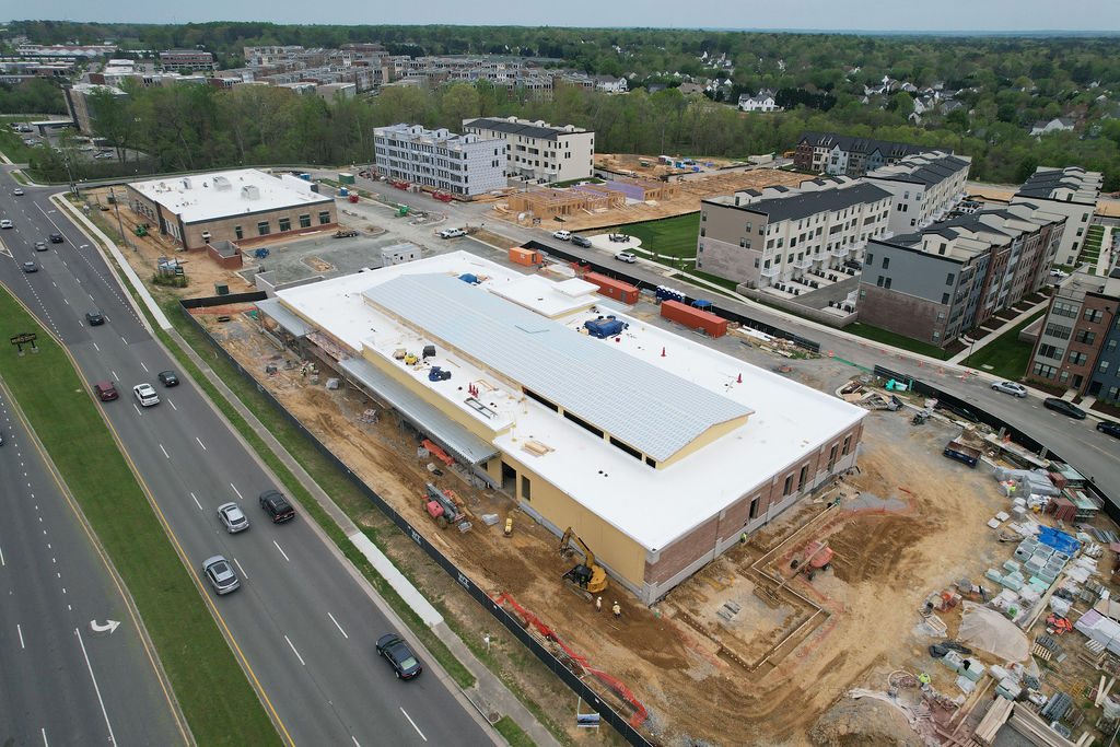 Richmond aerial shot of the building