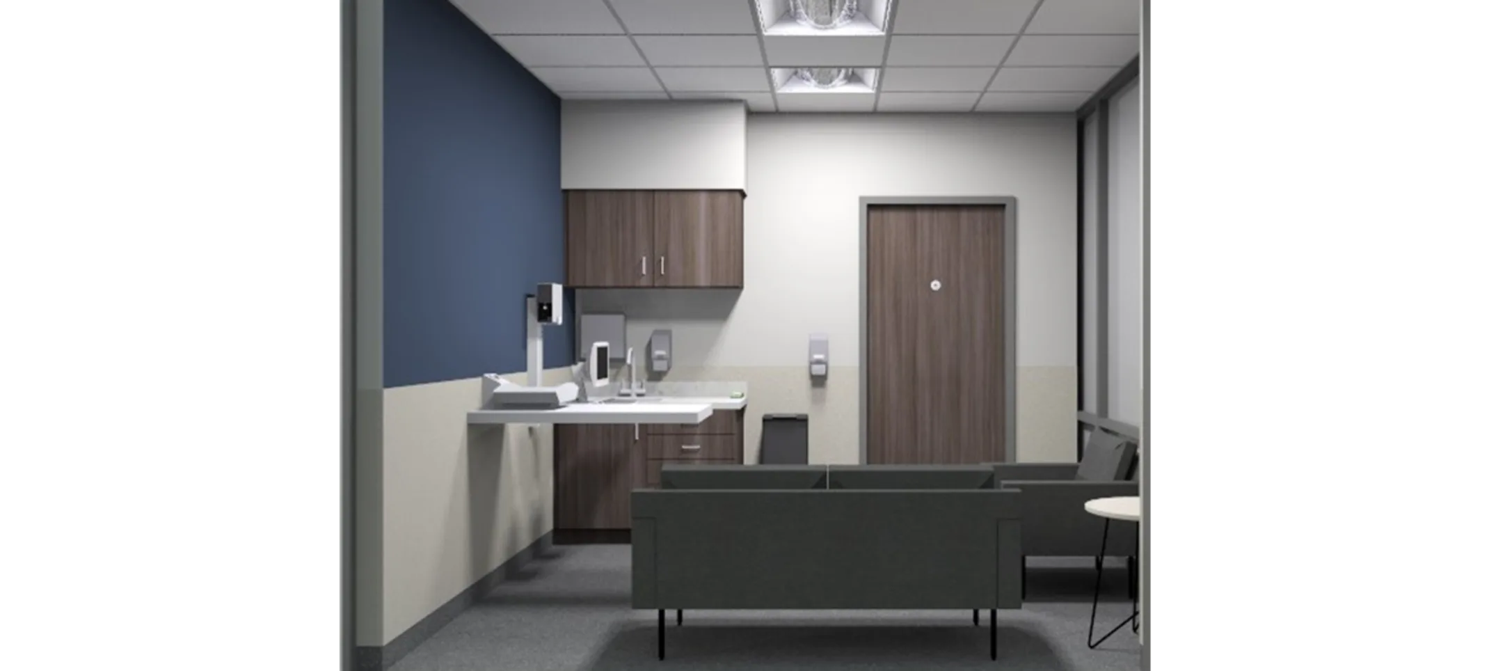 Interior Rendering of Bereavement room