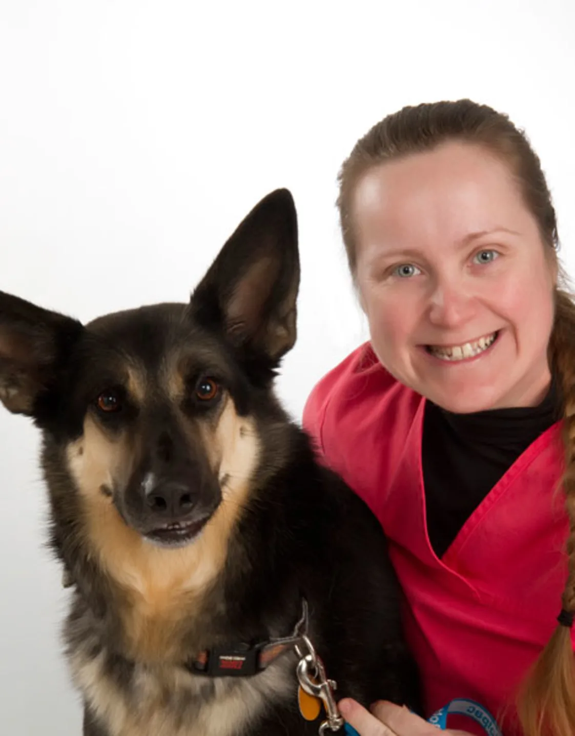 Dr. Shannon Lewis with dog Dr. Shannon Lewis with dog