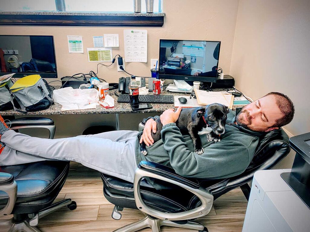 Dr. White and Max Ryden