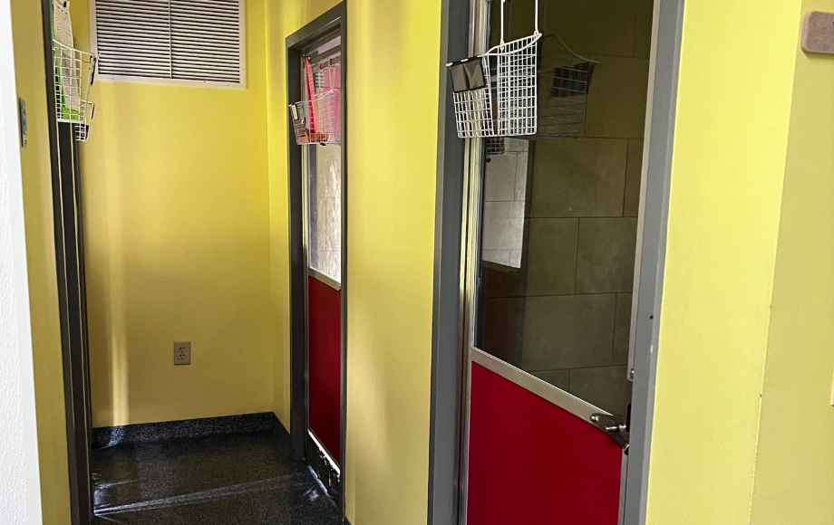 Boarding suite at Roxboro Animal Hospital
