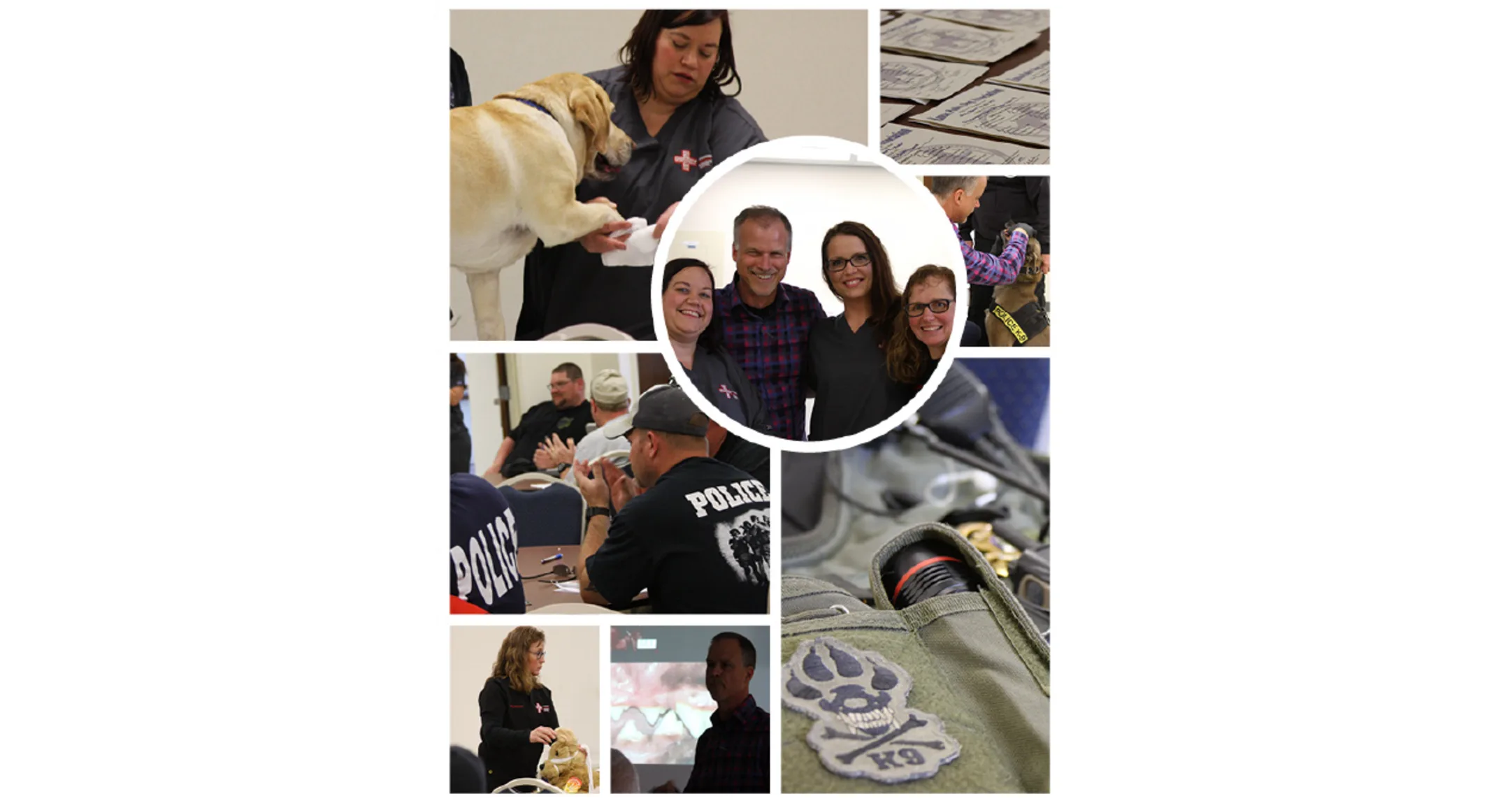 VESH Police Dog Association collage VESH Police Dog Association collage
