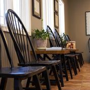 Chairs in waiting room at Foothills Veterinary Hospital