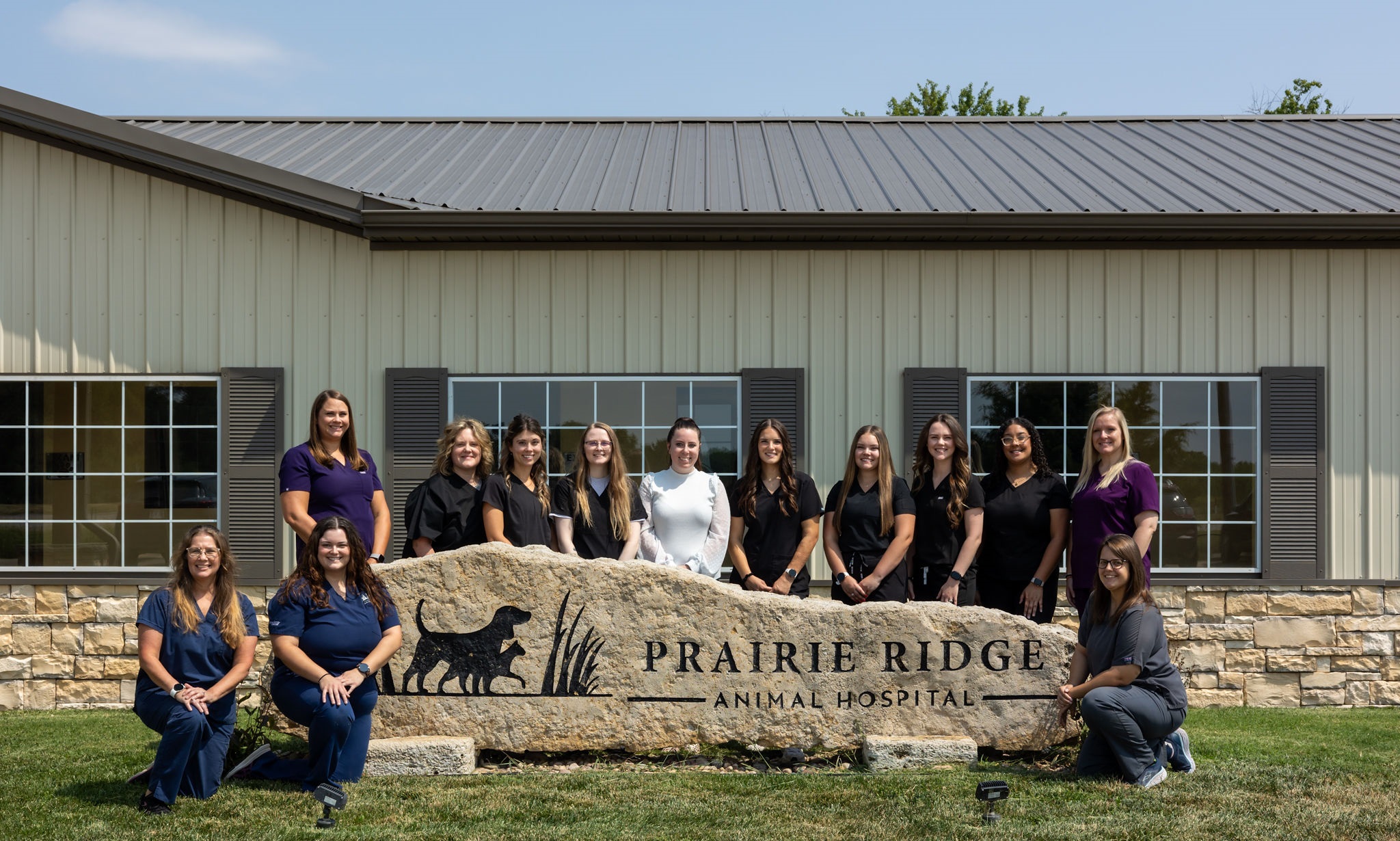 Prairie Ridge Animal Hospital staff group photo