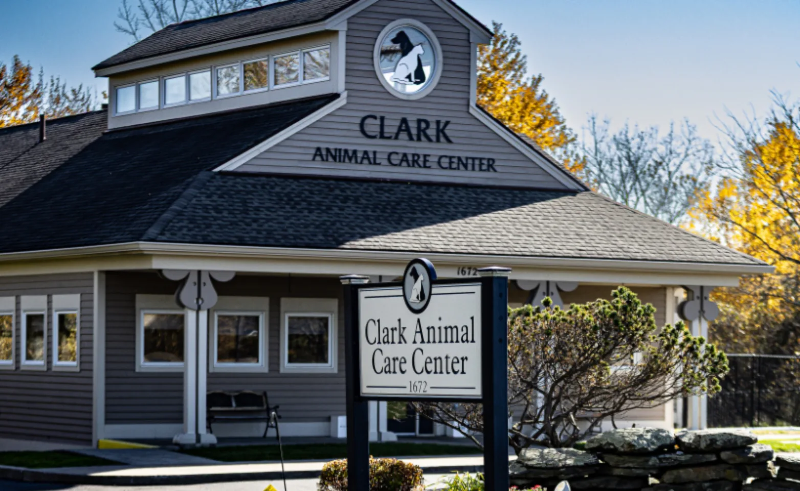 Building Exterior of Clark Animal Care Center Building Exterior of Clark Animal Care Center