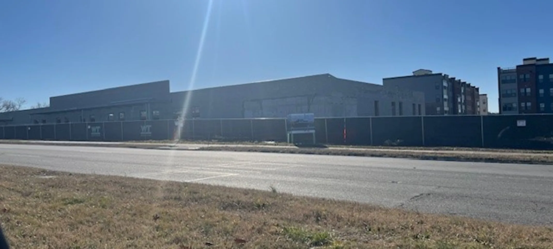 Street view of construction Street view of construction