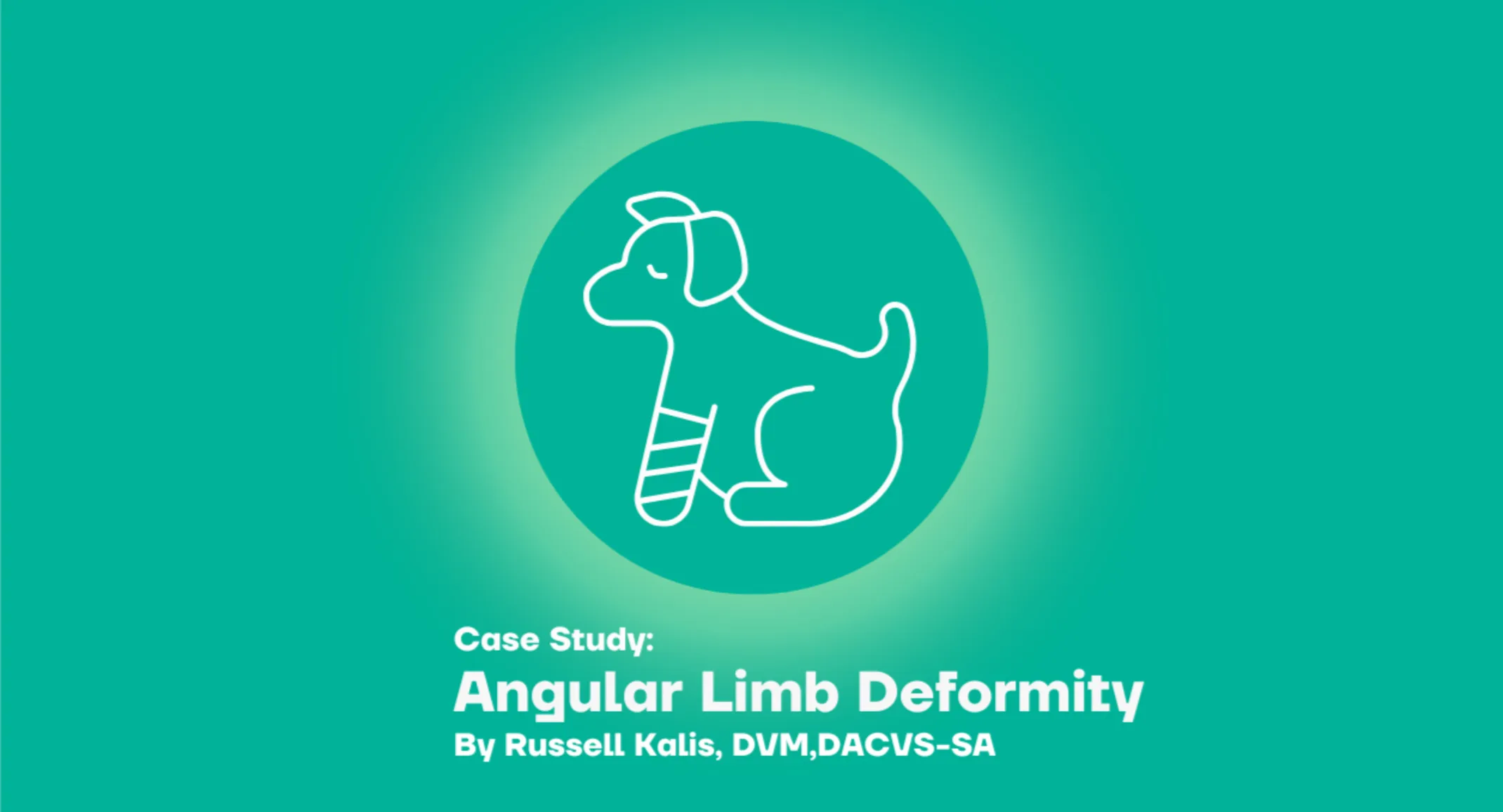 Logo of a dog with a bandaged limb Logo of a dog with a bandaged limb