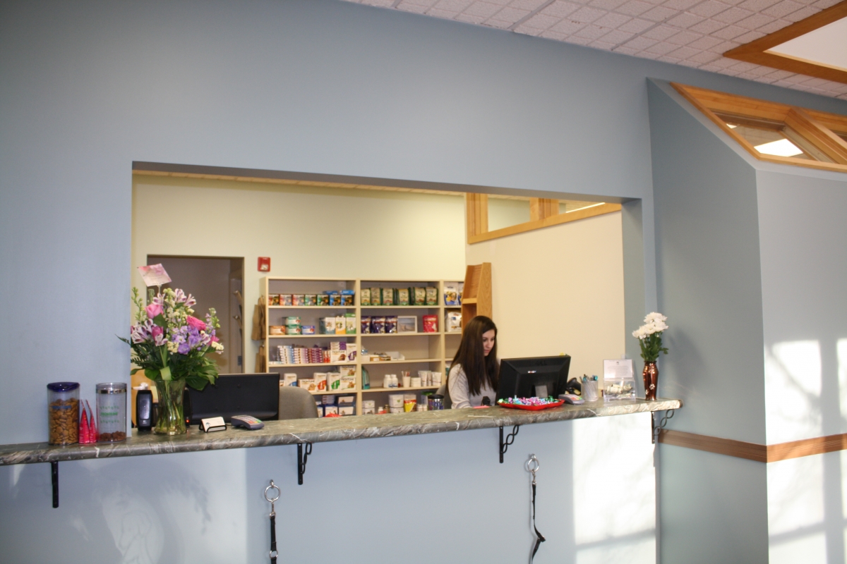 Receptionist and front desk 