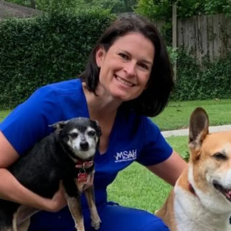 Marcela with two dogs Marcela with two dogs