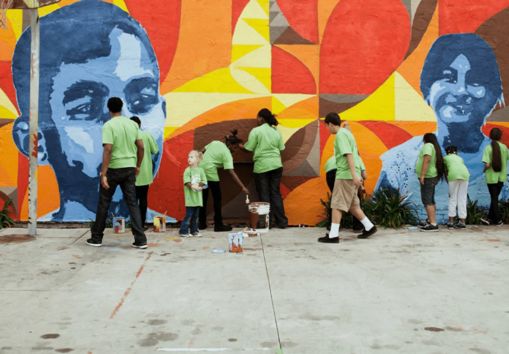 Neighborhood Mural in Clarksville Neighborhood Mural in Clarksville