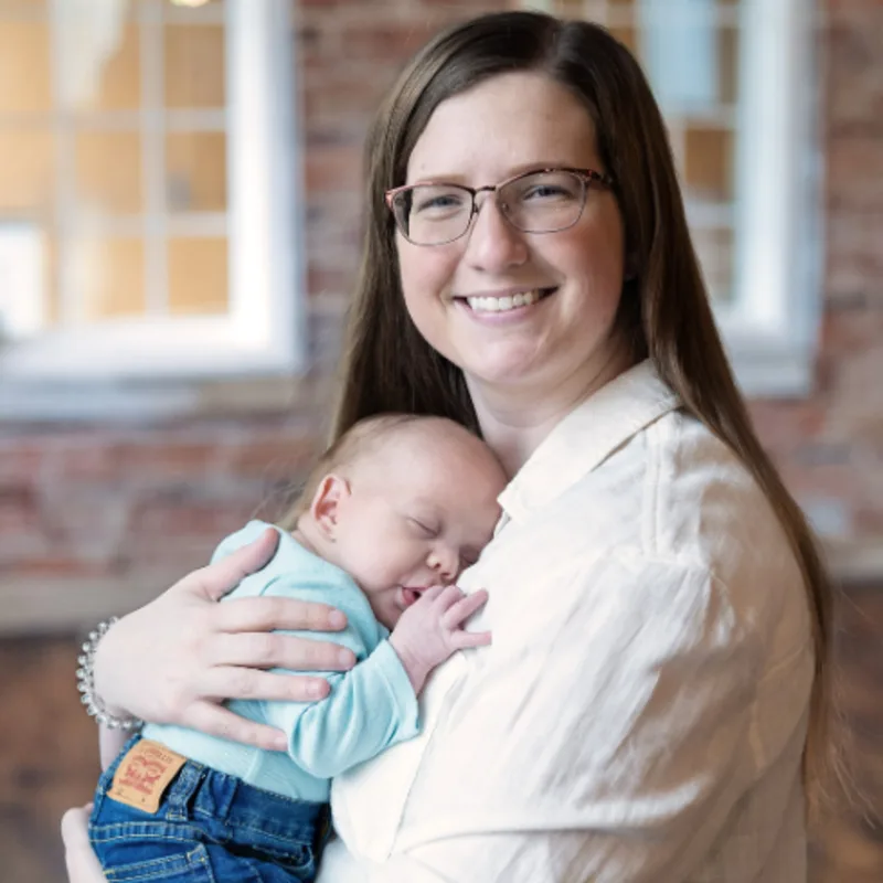 Dr. Hannah N. Wallick w/her child Dr. Hannah N. Wallick w/her child