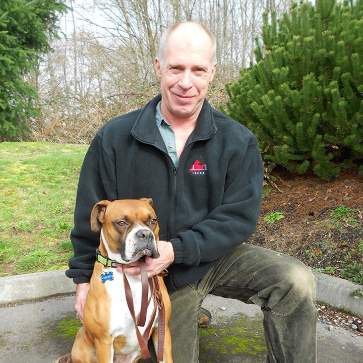 Dr. David and his dog Oscar